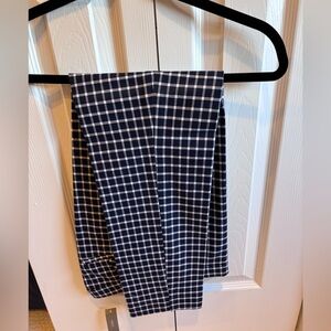 Navy Checkered Pants